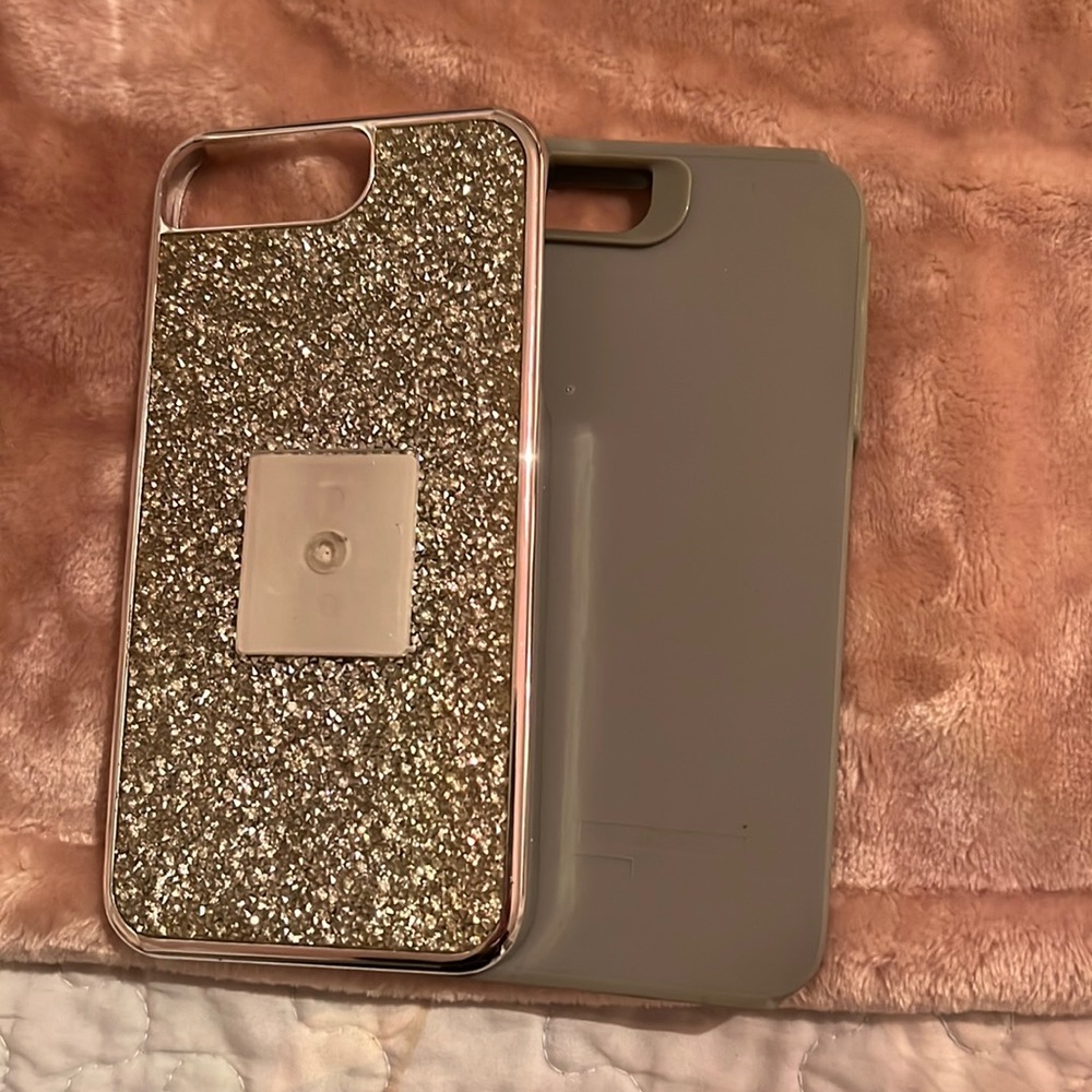 Otter box imitation. Shockproof. Silver shimmer.